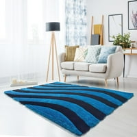 United Weavers Finesse Streamer Blue Accent Rug 1 '3'
