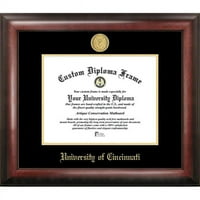 Университет на Синсинати злато релефна диплома рамка