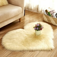 Вълнена имитация на овча кожа килими fau fur non slip спалня рошави килими