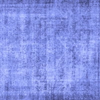 Ahgly Company Machine ПРОЧАВАНЕ НА ВЪЗДУШНИ ПЕРСИНСКИ Сини традиционни килими, 7 '9'