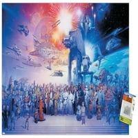 Star Wars: Saga - Galaxy Wall Poster с бутални щифтове, 22.375 34