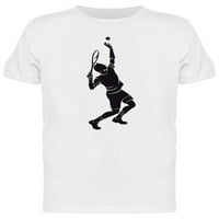 Тенисист силует дизайн тениска Мъже-изображение от Шатерсток, Мъжки х-голям