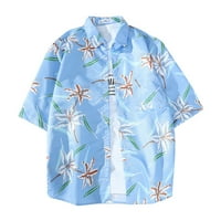 Хавайска риза за мъже Униза Разчистване Мъже и женски летен хавайски тениски тениски с къси ръкави за рожден ден подаръци за жени до 60% отстъпка от мода