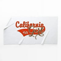 Кафепрес-Калифорния момиче-голяма плажна кърпа, мека 30х60 кърпа с уникален дизайн