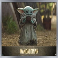 Междузвездни войни: Мандалорският - Детето с плакат за стена за супа, 22.375 34
