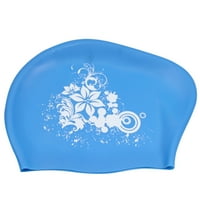 Плувна шапка водоустойчива силиконова шапка за плувен басейн за възрастни дълги коси жени