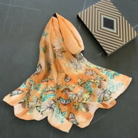 Rygai chiffon Shawl декоративна дишаща рокля ултра тънка дълга мека пеперудна пеперуда шал ежедневни аксесоари, лилаво