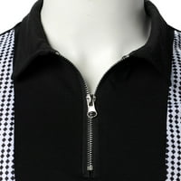 iopqo поло ризи за мъже мъже редовно прилепнала риза, подготвящи дрехи ризи за мъже, работят на открито спортен голф тенис тениска ризи за мъже мъжки поло ризи сиво + m