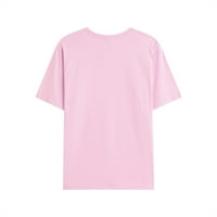 Bazyrey дамски летни върхове Графична отпечатана блуза женска кръгла шия модерни къси ръкави момичета плюс размер тениски риза купуват 3 Get 3