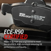 Захранване за захранване за задна Euro-Stop ECE-R Сертифицирана спирачна накладка и комплект ротор ESK отговаря на Audi TT