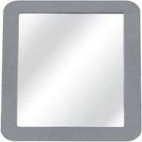 Nikias преносимо огледало за магнитно шкафче- 5 7 - за различен аксесоар за шкафчета, кутията с инструменти за работилница, баня, лесен за използване, висок стъклен материал-сив