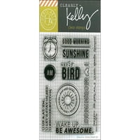 Kelly Purkey Clear Stamps 3 x4 -Добро утро