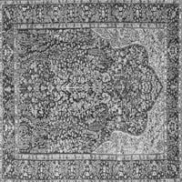 Ahgly Company Indoor Square Persian Grey Traditional Area Cugs, 6 'квадрат