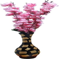 Индия отговаря Индия ръчно изработени дървени цветя ваза в розово цвете пръчка [12 ваза] декоративни цветя ваза за дома Дé