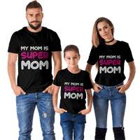 Ден на майката с къс ръкав Графичен тройник с кръгла шия майки тениски риза с къс ръкав за унисекс