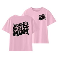 Малко Дете Момичета Тениски Тениска За Дете Сладък Печат Къси Ръкави Върхове Размер На Мама Обичам Тениска Ежедневно Носене Върхове За 13-Години