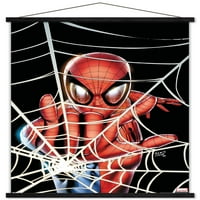 Marvel Comics - Spider -Man - Плакат за уеб стена с дървена магнитна рамка, 22.375 34