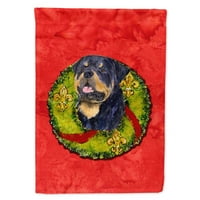 Съкровищата на Каролайн SS4211-Flag-Parent Rottweiler Flag, многоцветна