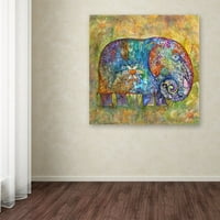 Изобразително изкуство 'слон руни' платно изкуство от Оксана Зиака