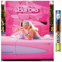 Mattel Barbie: Филмът - Плакат за стена на Barbie Car, 22.375 34