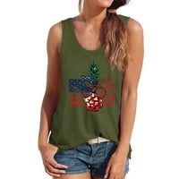Женски върхове Y2K Bustier Топс за женски тениска с ананасови жилетка за женски връх, l