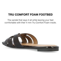 Колекция на пътешествия дамски Arrina Tru Comfort Foam Slip on Slide Flat Sandals