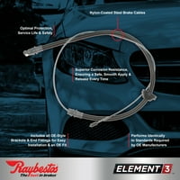Спирачни кабели Raybestos Element, BC Poins Select: 1995- Dodge Ram 1500, 1995- Dodge Ram 2500
