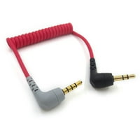 DeYuer Patch кабел кабел стабилна трансмисия намотана десен ъгъл микрофон кабел за Boya Rode SC7 Boya Rode SC2, a