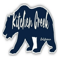 Kitchen Creek California Souvenir Vinyl Decal Sticker Bear Design