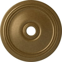 Екена Милуърк 24 од 5 8 ИД 1 4 П Диан таван медальон, ръчно рисуван бледо злато