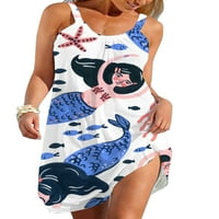 Luxplum жени плъзгащи рокля без ръкави летен плаж sundress v шия къси мини рокли секси стил ваканция d 2xl