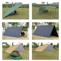10x10ft Camping Tarp Hammock Rain Fly Waterproof Backpack Tarp Lightweight Travely Plating Sun Shelter