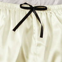 Жени плюс размер секси бельо копринена роба сатен халат четири части комплект за сън пижами tietoc