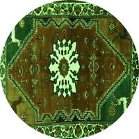 Агли Компания Вътрешен Правоъгълник Персийски Зелени Традиционни Килими Площ, 5'7'