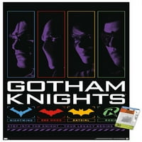 Comics Gotham Knights - Стъпка в стенен плакат с pushpins, 22.375 34