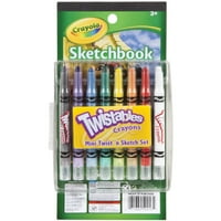 Crayola Mini Twibable Crayons и Paper Readner Child Sketch Set, чудесен за пътуване