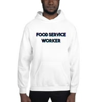 Неопределени подаръци XL Tri Color Food Service Worker Hoodie Pullover Sweatshirt