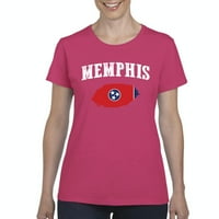 Тениска с къси ръкави за жени - Мемфис Тенеси