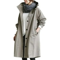 Палто удобно свободно елегантно зимно облекло Дамски диви качулки яке дамски палто палто яке дъждове яке жени