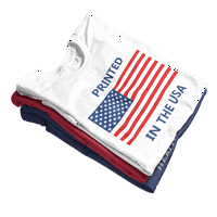 Патриотични американски флаг лапа щампи със звезди и райета Дамски състезател обратно резервоар-бял-ххл
