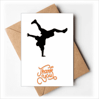 Ръчно стойка Breaking Dancer Sports благодарителни картички пликове празна бележка