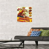 Марвел Комикс телевизия-Японски Спайдър-Мен-Леопард меч стена плакат, 14.725 22.375