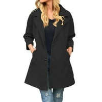 Giligiliso женско полиестер яке за изходни дрехи подхожда дамски мода зима свободен цвят на плътно цвят елегантно удобно палто