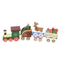 Веки фестивал орнаменти подарък четири декорация влак Коледа Коледа влак дървени други слънчеви роботи за деца да се изгради