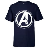 Marvel Avengers: Endgame Logo Heroes and Legends - Тениска с къс ръкав за деца - Персонализирано -Атлетичен ВМС