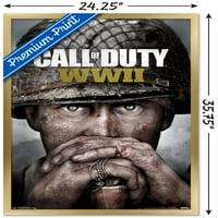Call of Duty: Втората световна война - Ключов плакат за стена на изкуството, 22.375 34