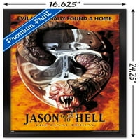 Петък, 13 -ти: Джейсън отива в ада - плакат за един лист стена, 14.725 22.375