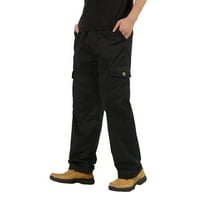Панталони за мъже модни торбисти памук плюс размер джобни дантела общи панталони