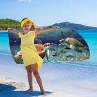 Haykey Microfiber Beach кърпа Супер лека цветна цветна кърпа за баня пясъчна плажна одеяло за многоцелеви кърпа за пътуващ басейн