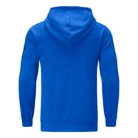pgeraug качулки за мъже спортни развлекателни фитнес джогинг полка пуловер пуловер качулка мъжки пуловер син l